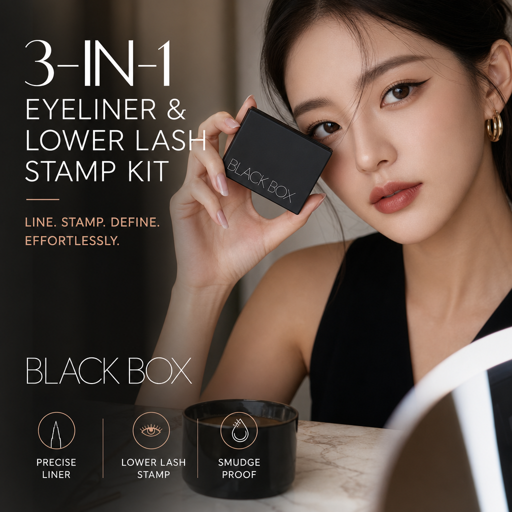 🥳2026 års bästsäljare🥳💞 Över 50 000 sålda exemplar! 💄✨ 50 % rabatt! 3-i-1-set med eyeliner och mascara för undre fransarna – skapa perfekt eyeliner och fransmakeup på bara några sekunder. Vattenfast och kladdar inte. Du behöver inte ha en stadig hand! 👁️