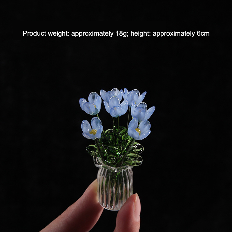 Glasblomma prydnadssa