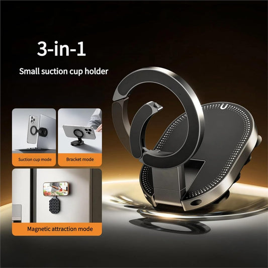🔥 3-i-1 magnetisk telefonhållare med sugkopp