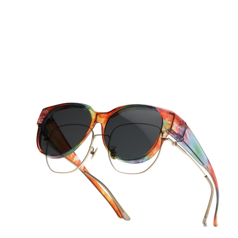 🕶 Nya solglasögon i cat-eye-modell i extra stor storlek, med polariserade glas och UV400-skyd