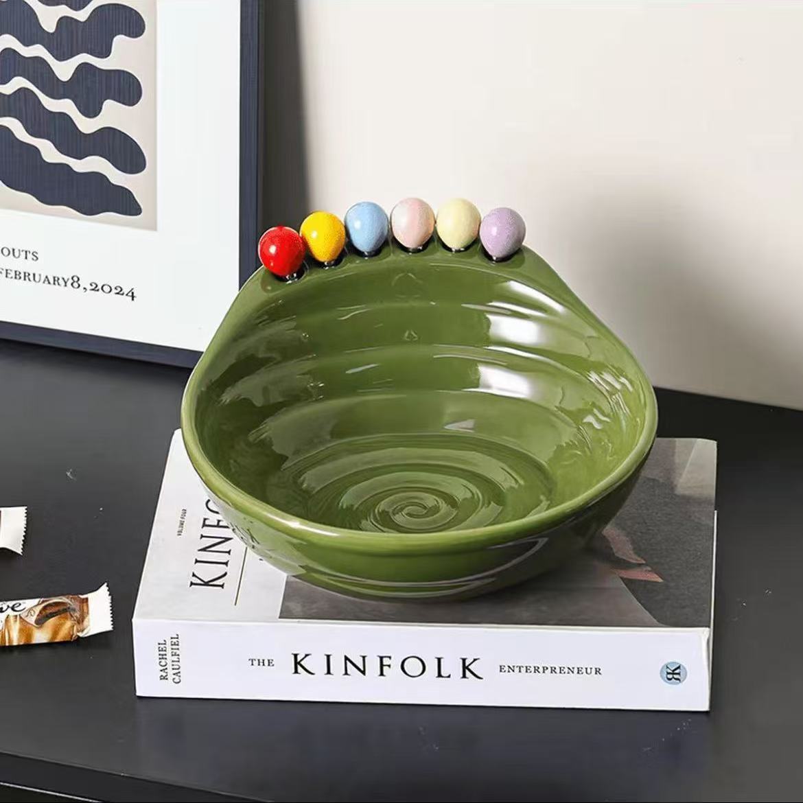 👣🍒 50% RABATT NU! Kreativ fotformad snacksåskål med integrerade fruktgafflar – lekfull, iögonfallande & perfekt för fest, myskvällar och vardag 🥜✨