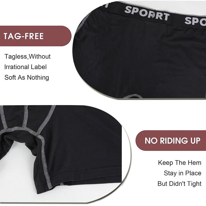 5-pack boxershorts för män med bokstavsmönster, bekväma och andningsbara underkläder för vardagsbru