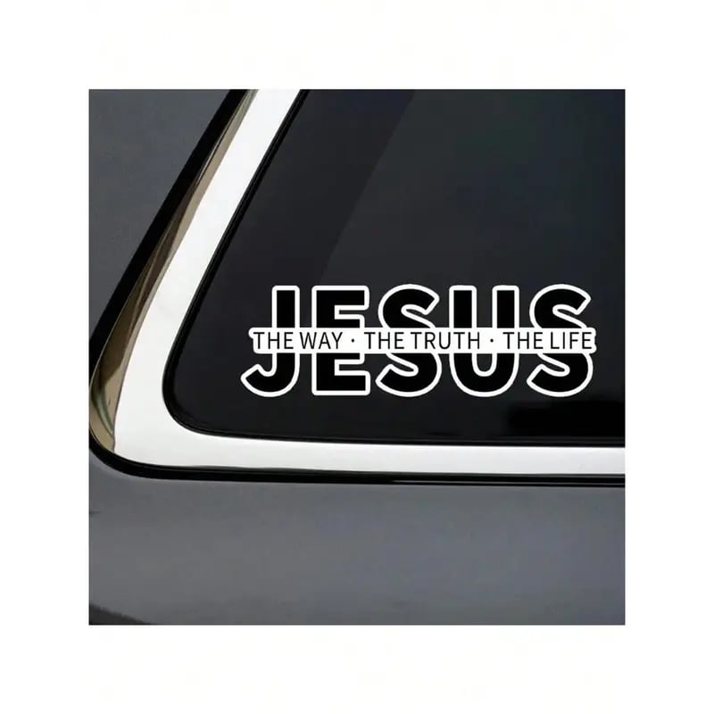Jesus – Vägen, Sanningen och Livet klistermärke i vinyl för bi