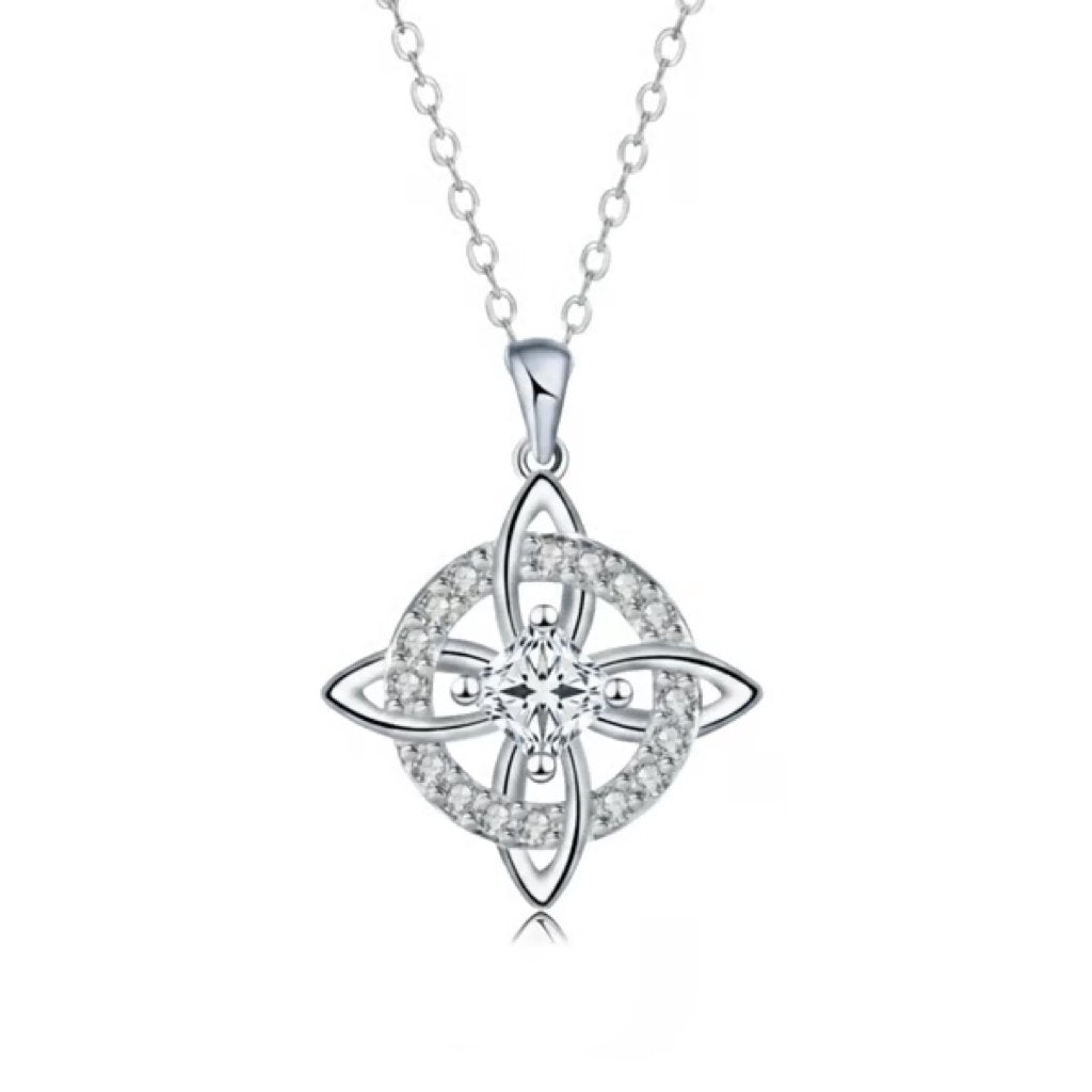 Ett mystiskt halsband med födelsesten och häxknut – Naturlig kristall 🔮💞 Skydda dina nära och kära