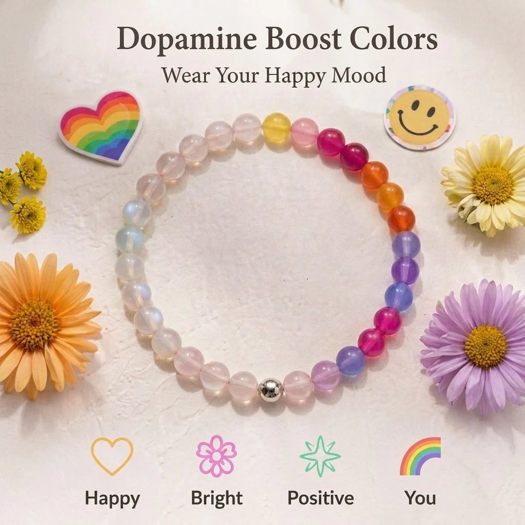 🌈 Dopamine – Kollektion med UV-reaktiva smycken med pärl
