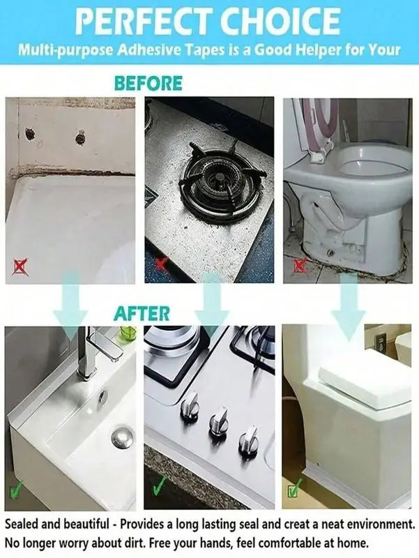 Vattentät tätningstejp 3,2m Självhäftande tätningslis