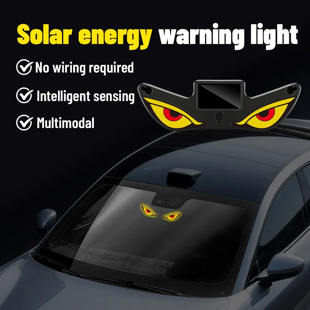🔥Sista dagen 49% rabatt - Solar Demon Eye LED-fönsterlampa för bil