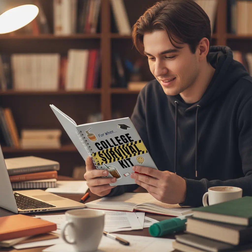 📚'För när...'-kollegieöverlevnadssats presentkortsbok 🎓️❤️