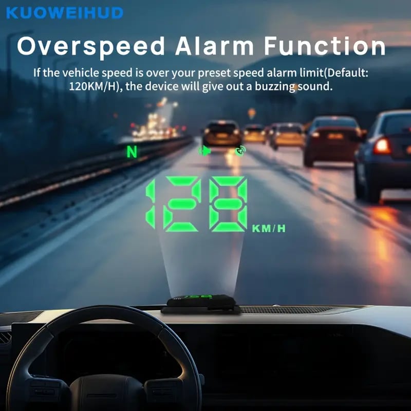 🔥🔥Head-up-display, GPS och digital hastighetsmätare för bile