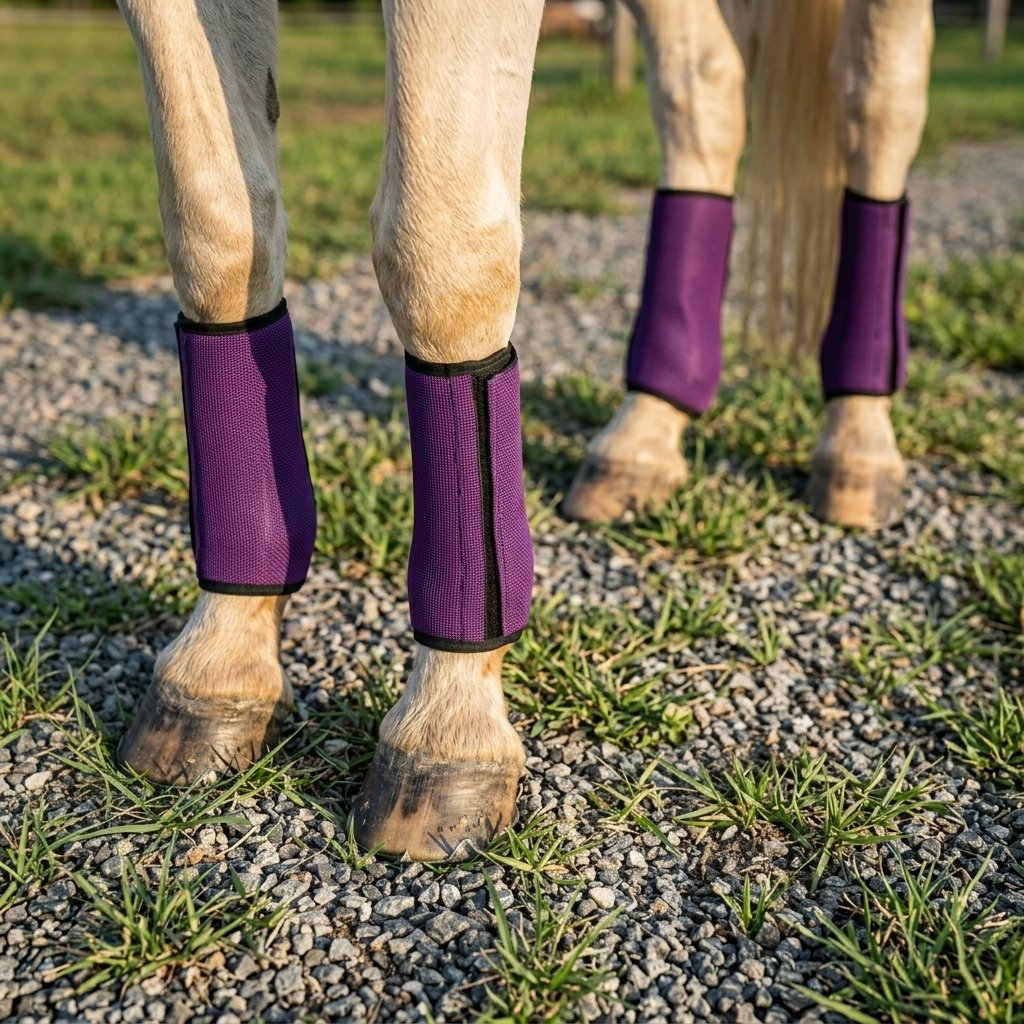 🐎Flugsäkra benvärmare i nät för hästar – 4-pack andningsbara sommarstövla