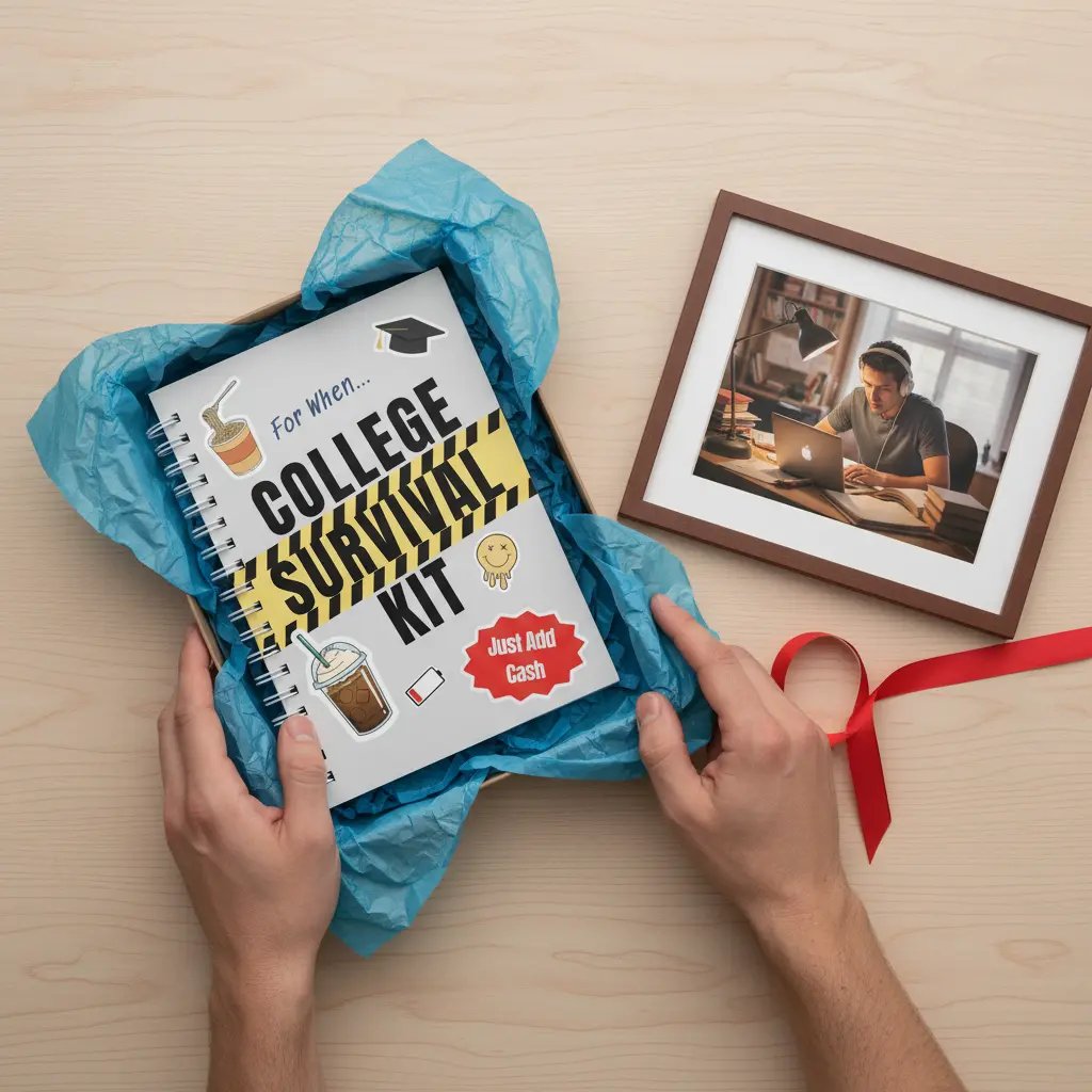 📚'För när...'-kollegieöverlevnadssats presentkortsbok 🎓️❤️