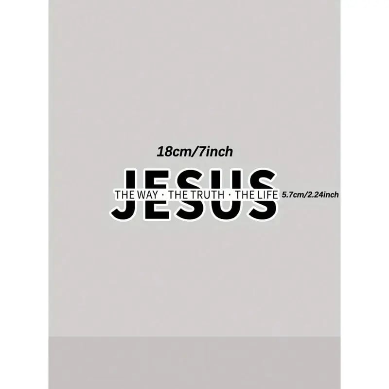 Jesus – Vägen, Sanningen och Livet klistermärke i vinyl för bi