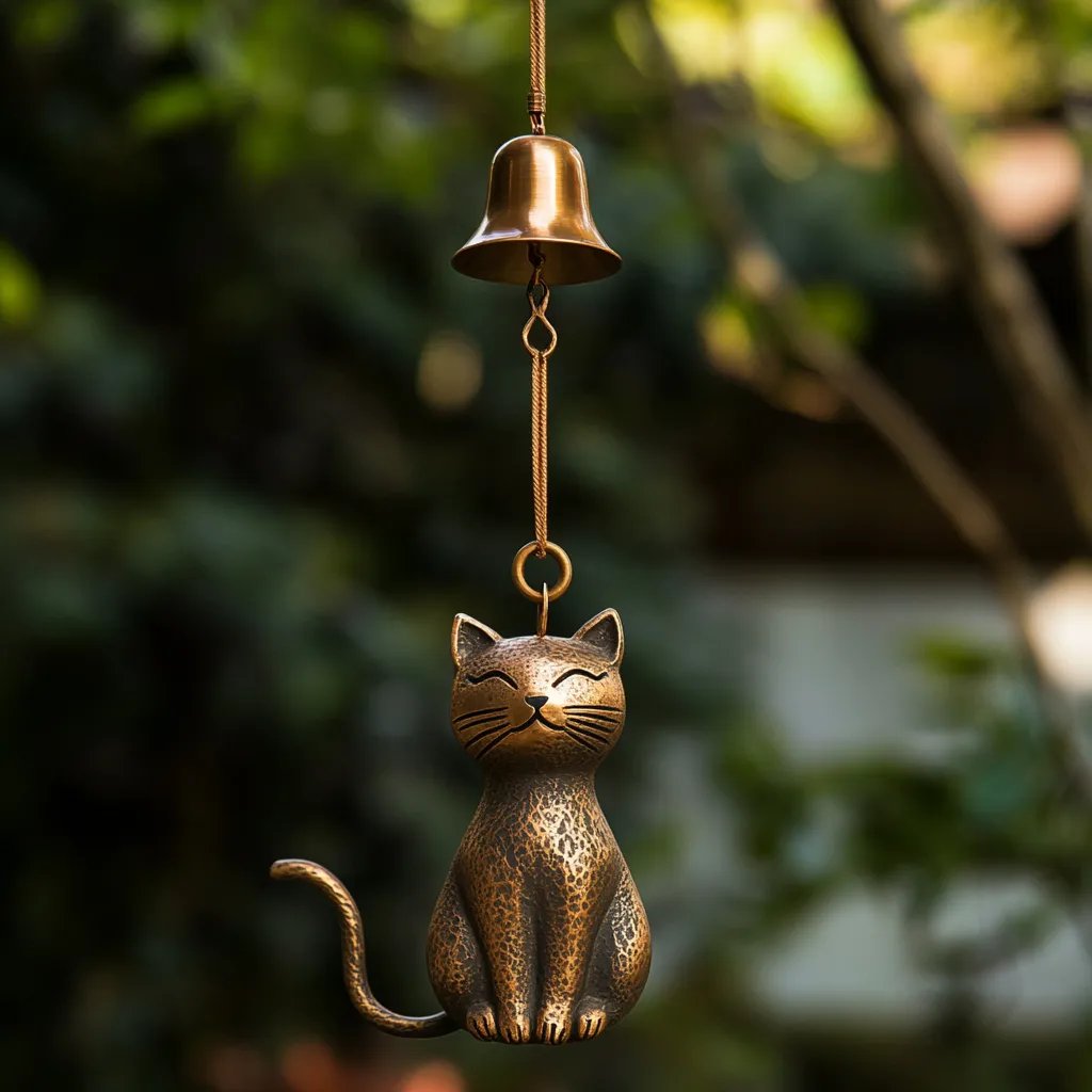⏳Aktuellt erbjudande: 60 % rabatt🐱Handgjord retro-kattvindklocka