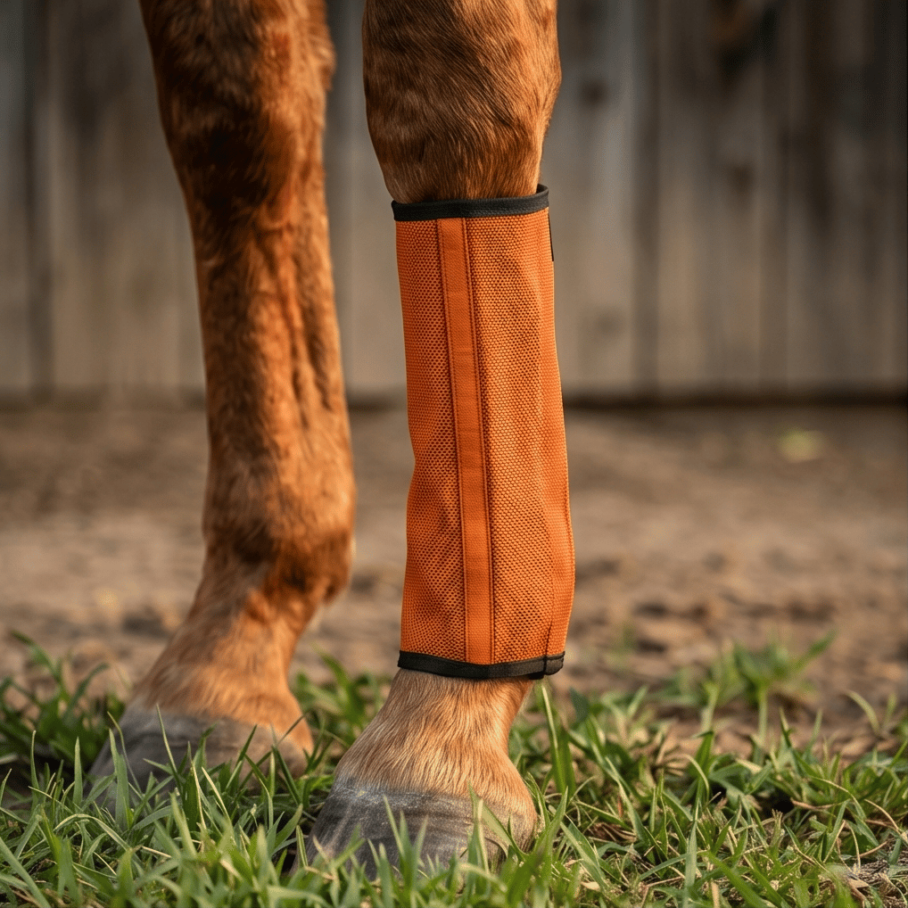 🐎Flugsäkra benvärmare i nät för hästar – 4-pack andningsbara sommarstövla