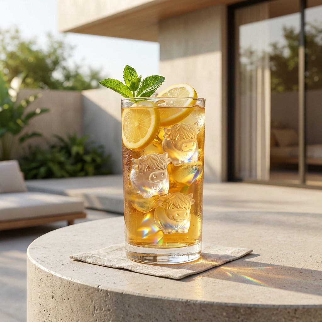 🐮Minihöglandsco iskubsform – Söt 3D-is för drinkar, fester & presenter