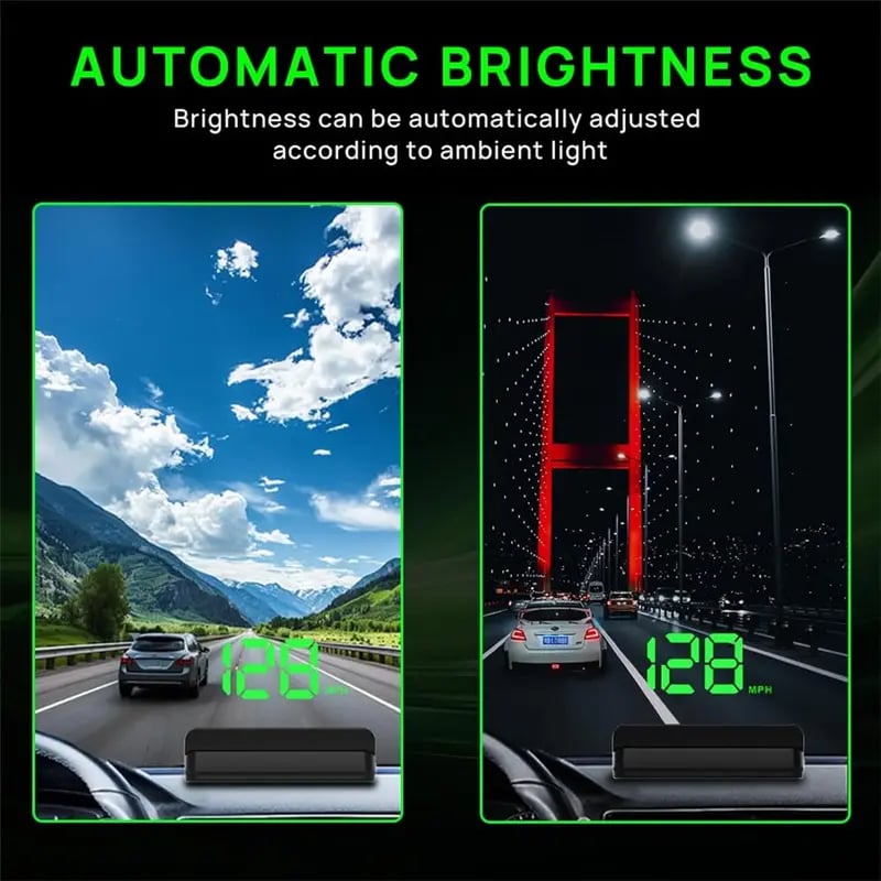 🔥🔥Head-up-display, GPS och digital hastighetsmätare för bile