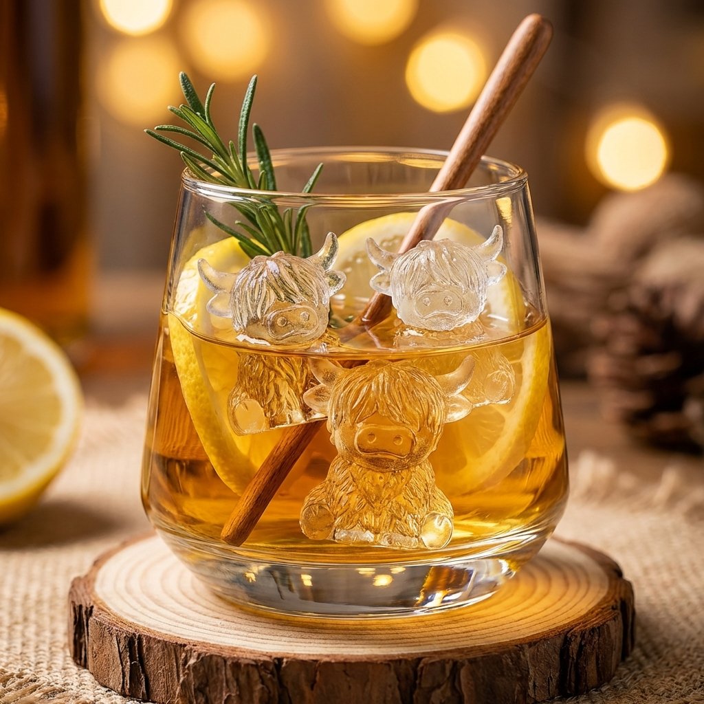 🐮Minihöglandsco iskubsform – Söt 3D-is för drinkar, fester & presenter