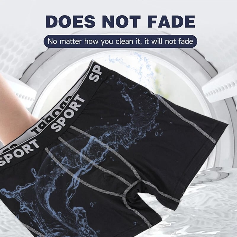 5-pack boxershorts för män med bokstavsmönster, bekväma och andningsbara underkläder för vardagsbru