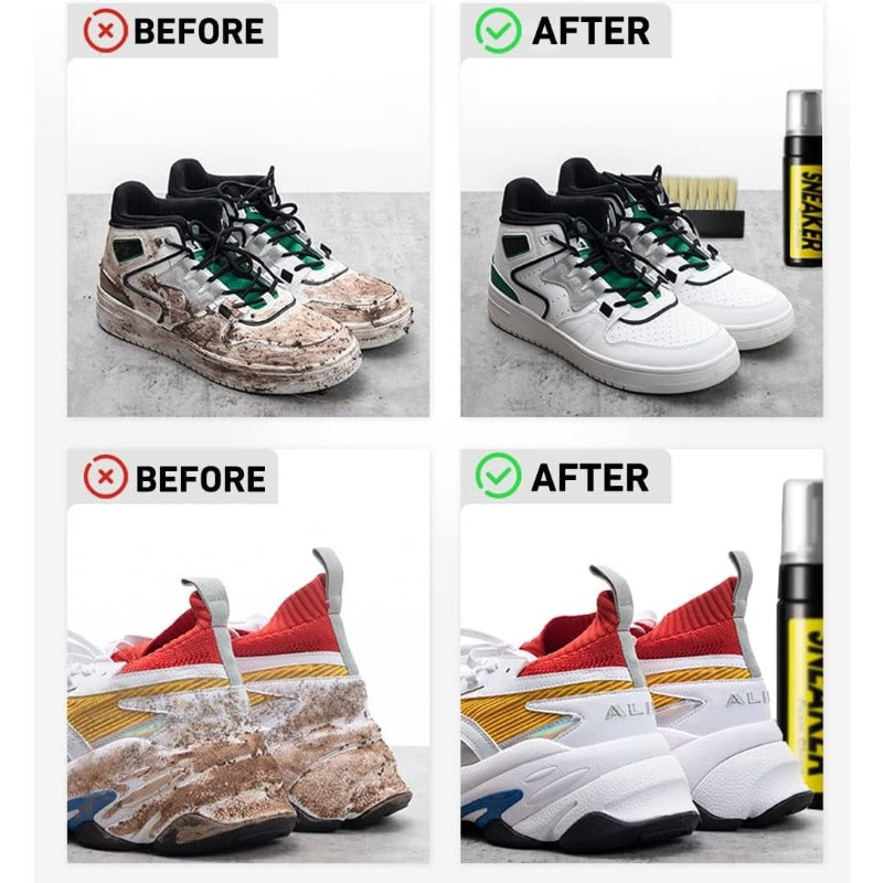 Vattenfri skumrengöring för sneaker