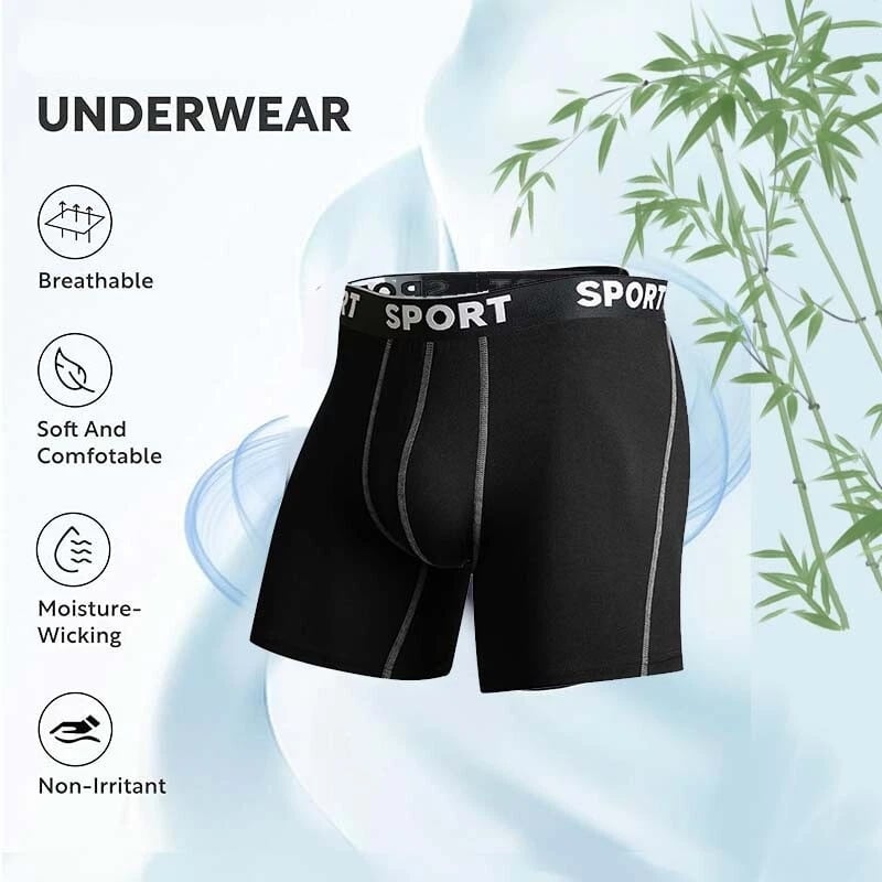 5-pack boxershorts för män med bokstavsmönster, bekväma och andningsbara underkläder för vardagsbru