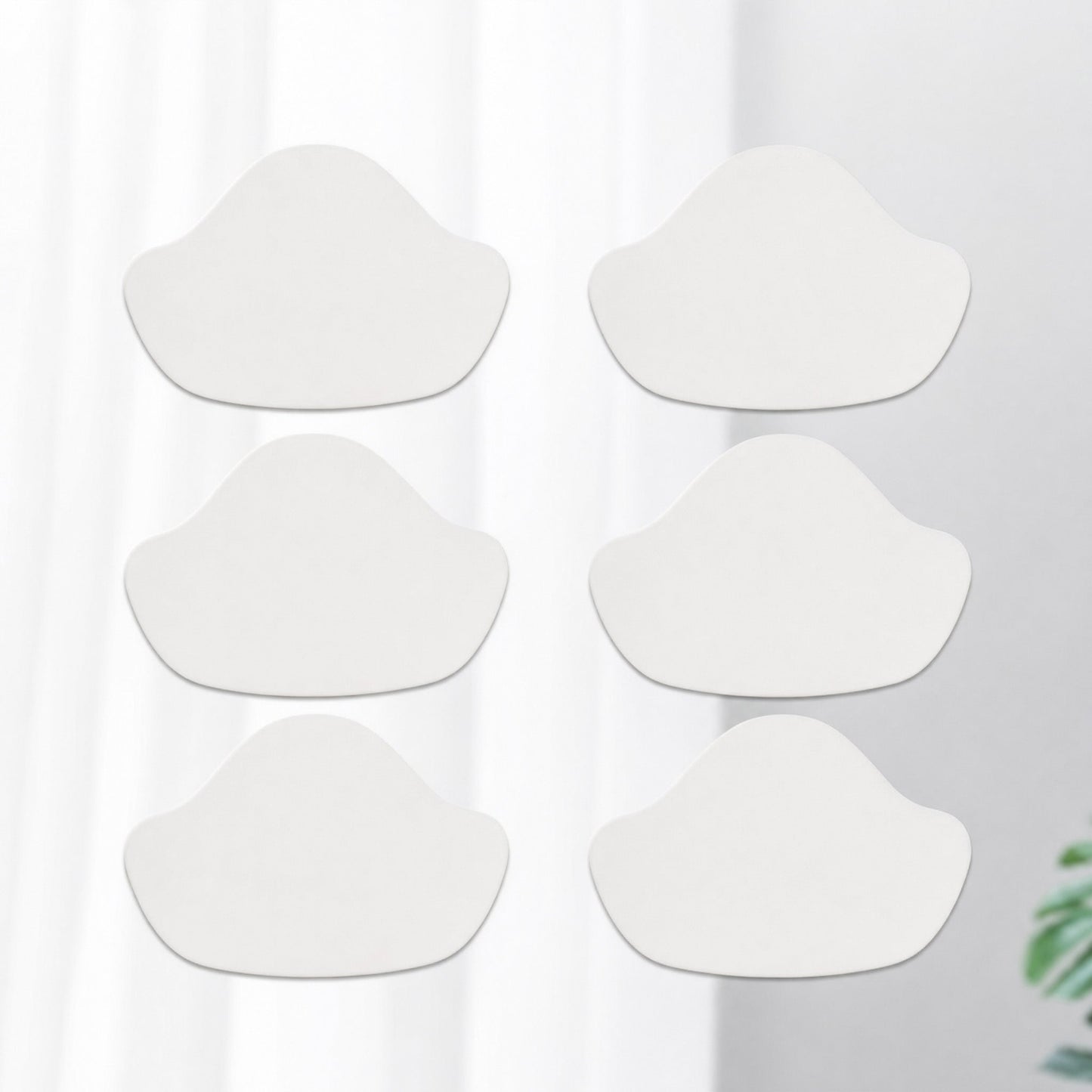 👟Flerfärgad, självhäftande lapp i mikrofiberläder (6-pack