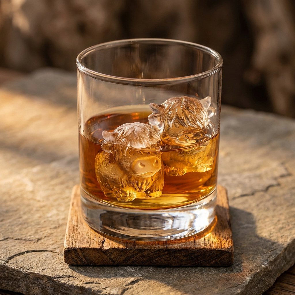 🐮Minihöglandsco iskubsform – Söt 3D-is för drinkar, fester & presenter