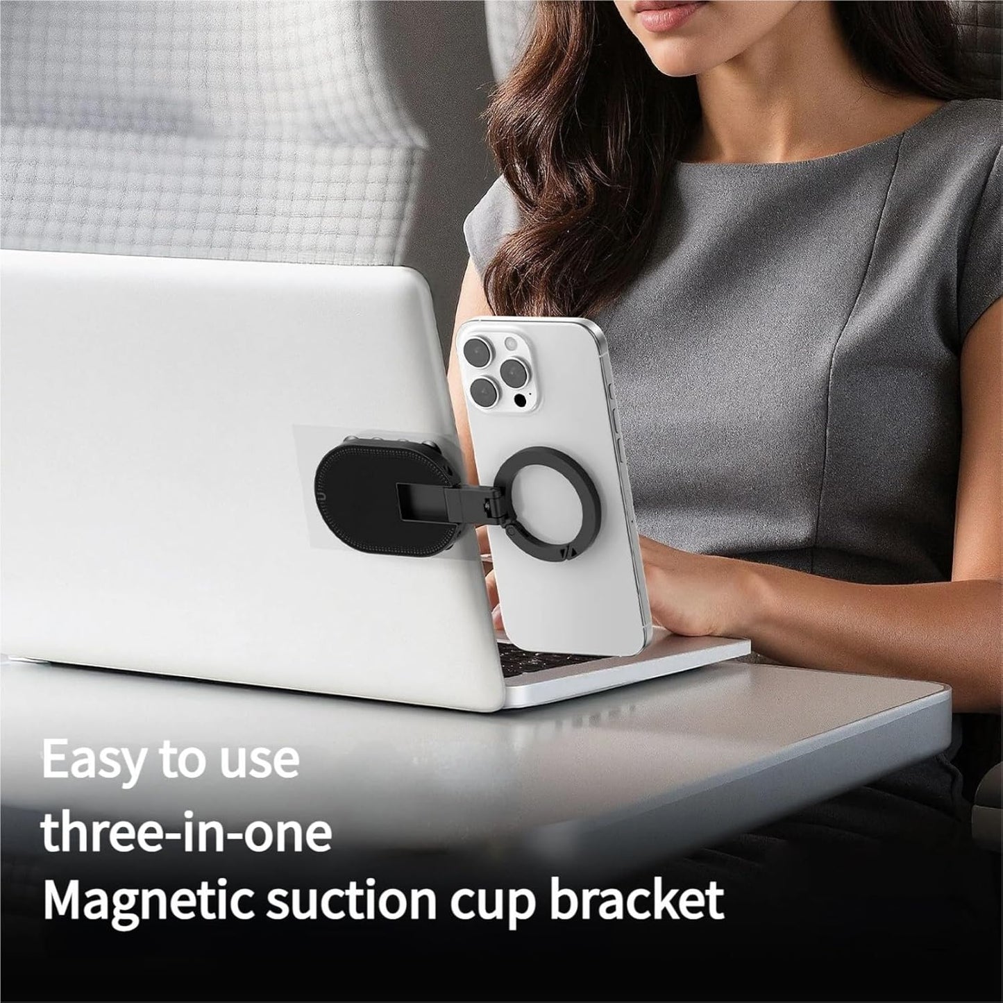 🔥 3-i-1 magnetisk telefonhållare med sugkopp