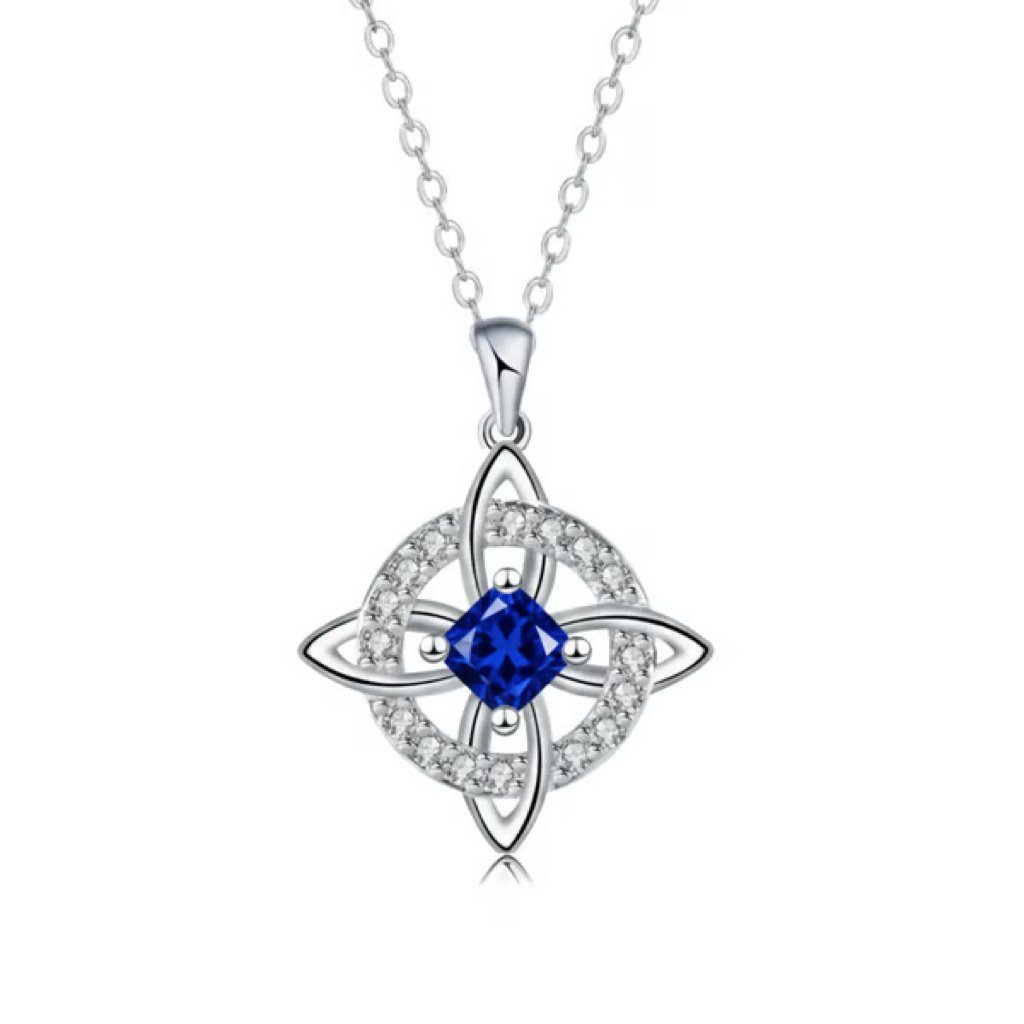 Ett mystiskt halsband med födelsesten och häxknut – Naturlig kristall 🔮💞 Skydda dina nära och kära