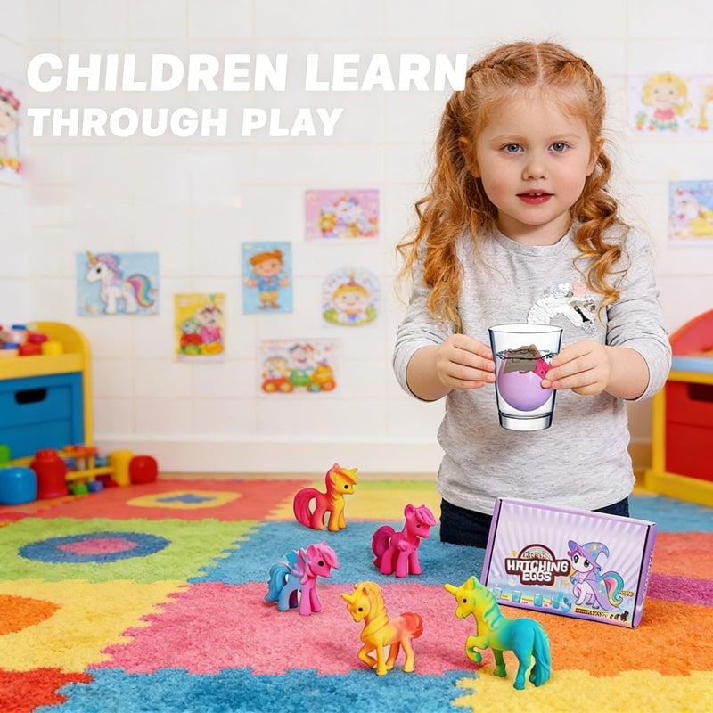 Påsk 🎉 Magiska kläckningsägg med enhörningar 🦄 (6 st
