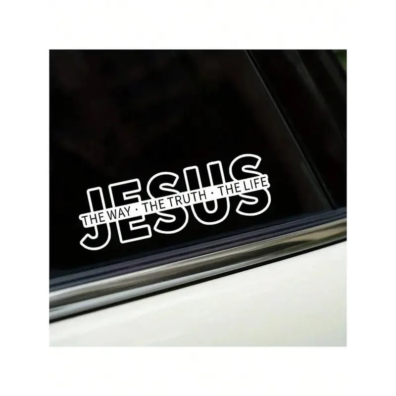 Jesus – Vägen, Sanningen och Livet klistermärke i vinyl för bi