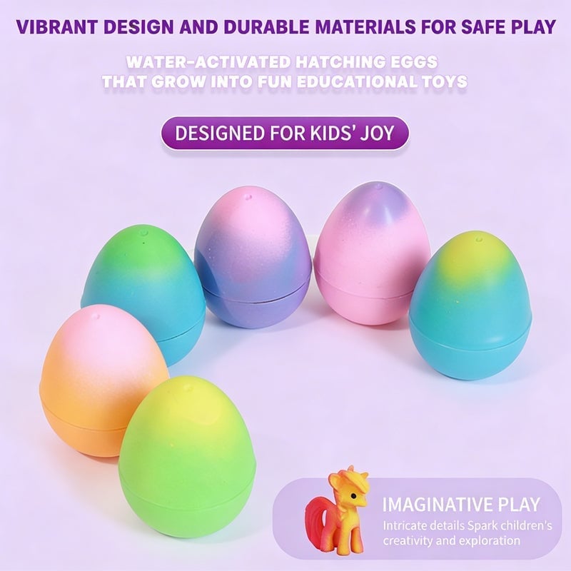 Påsk 🎉 Magiska kläckningsägg med enhörningar 🦄 (6 st