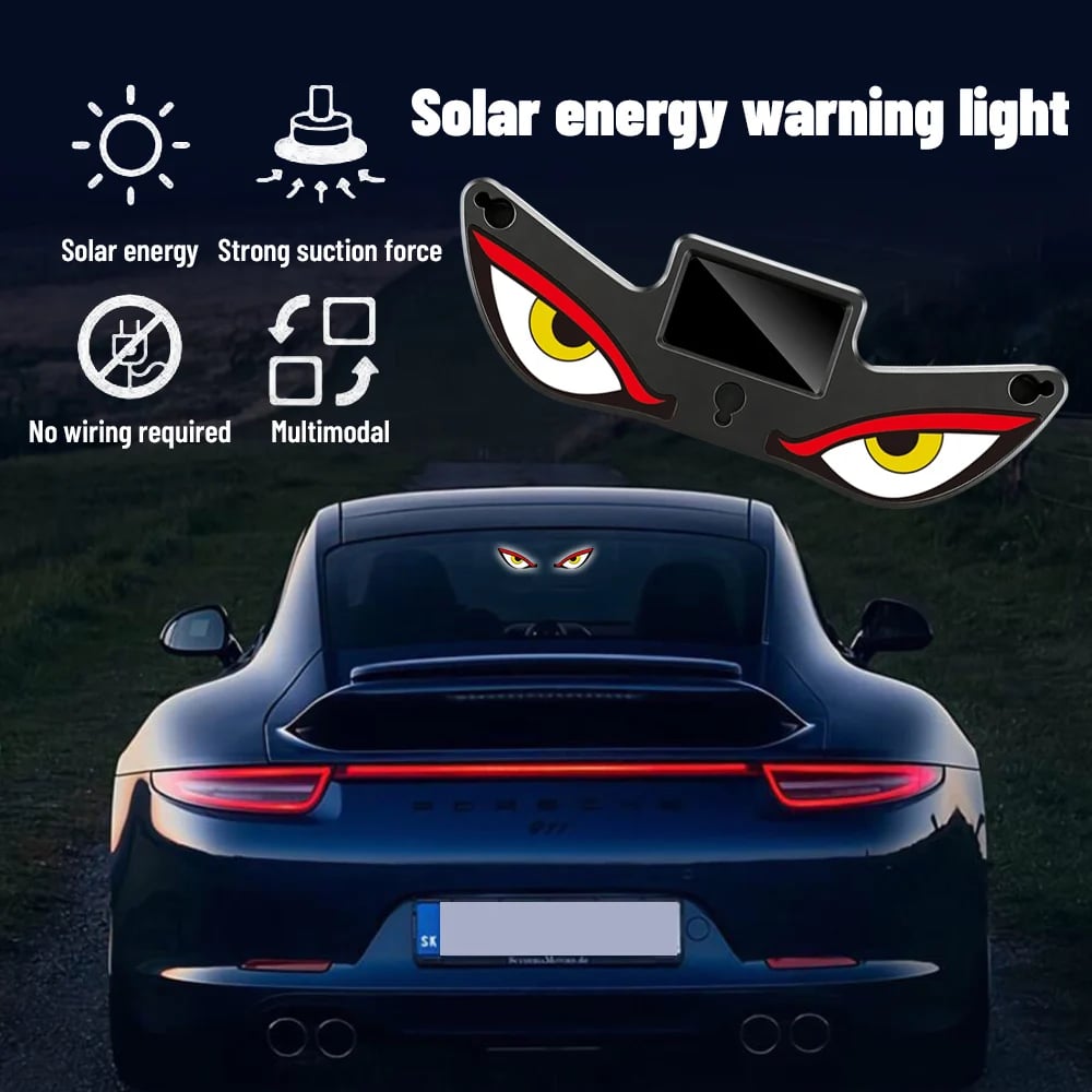🔥Sista dagen 49% rabatt - Solar Demon Eye LED-fönsterlampa för bil