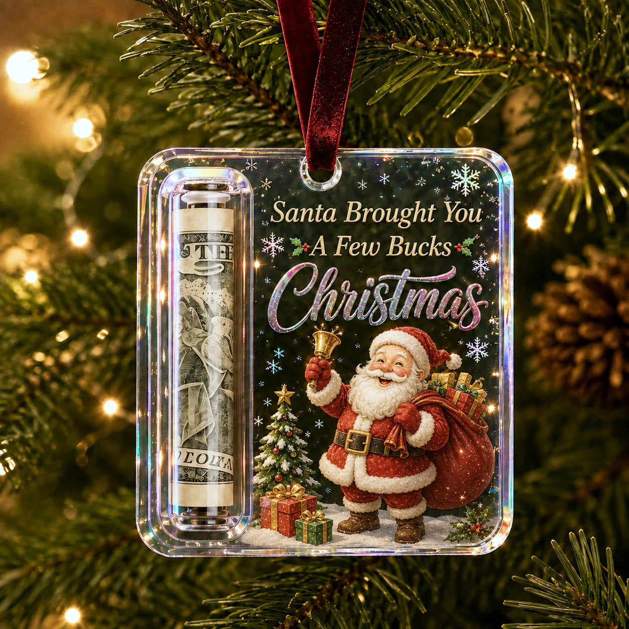 💵🎄 Julklappshängare med kontanter – Förvandla pengar till en julöverrasknin