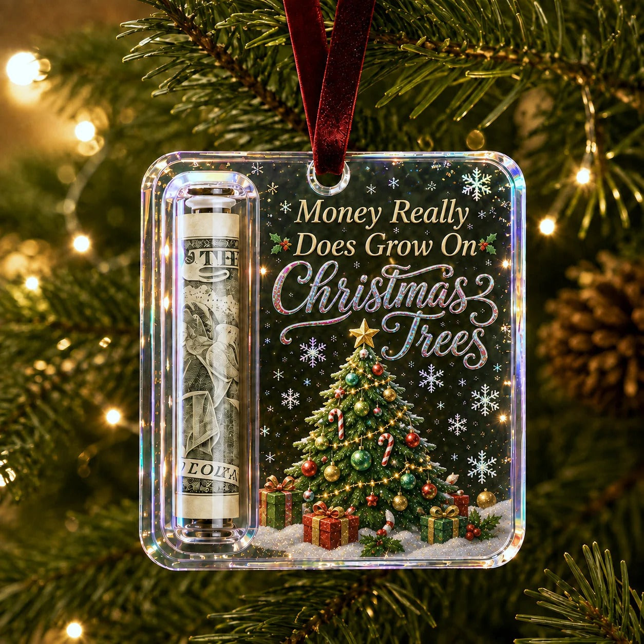 💵🎄 Julklappshängare med kontanter – Förvandla pengar till en julöverrasknin