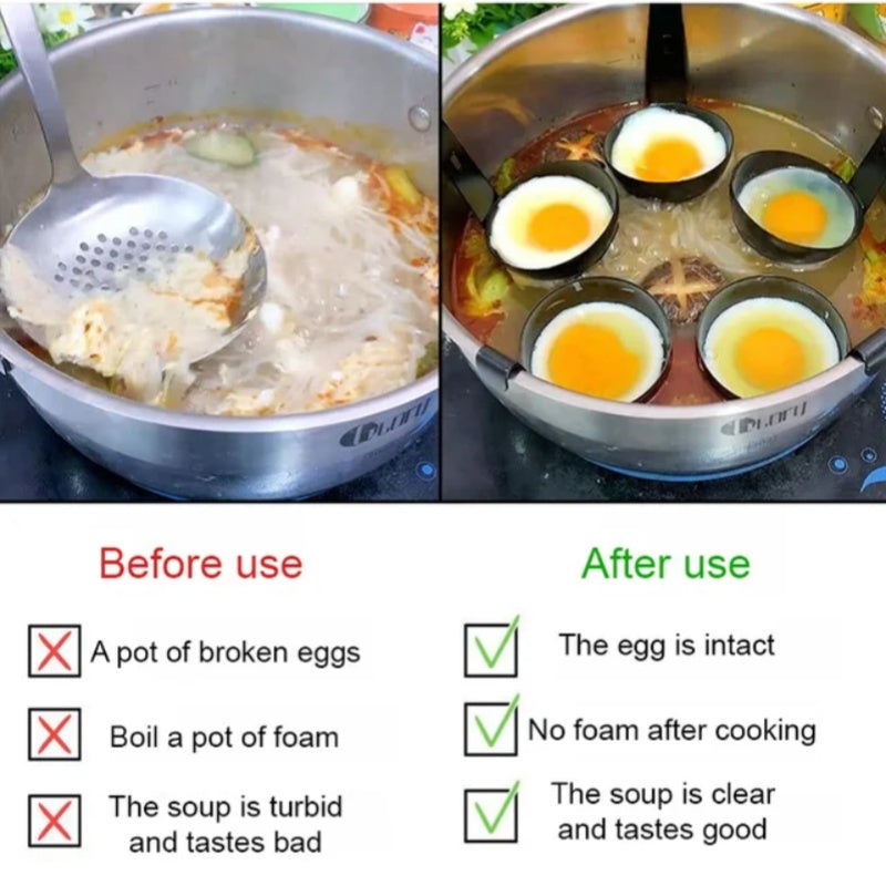 🎉2026-rea — Över 31 000 sålda! 🥚 KÖP 1, FÅ 1 GRATIS!  🍳 Formar för pocherade ägg med hängande öron – perfekta spa-ägg varje gång 🍳
