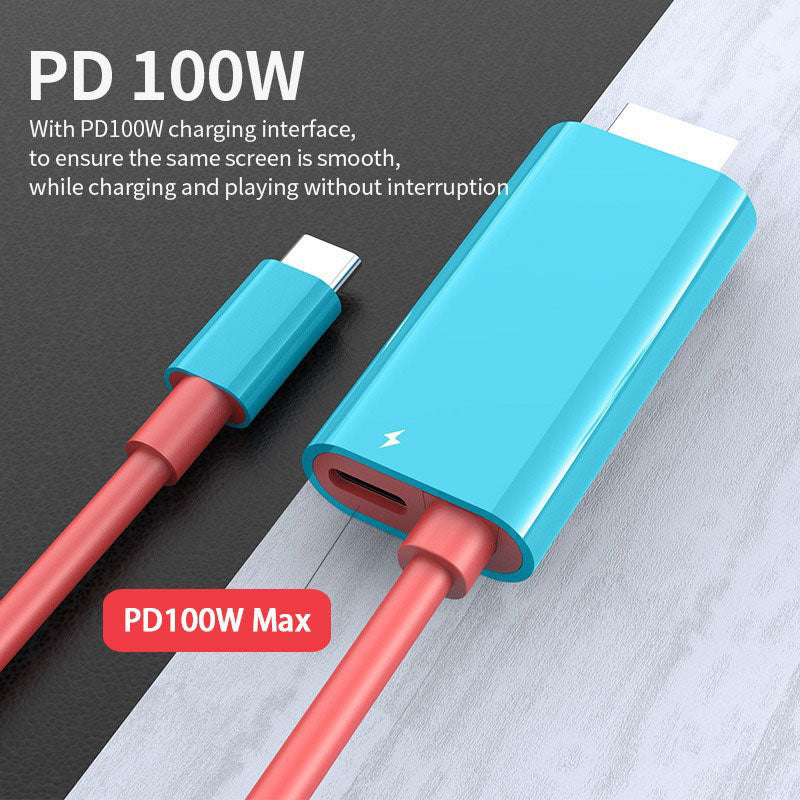🔥50% RABATT NU! USB-C till HDMI-adapterkabel – streama, spela & ladda samtidigt – perfekt för Switch, mobil & surfplatta 📱💻📺