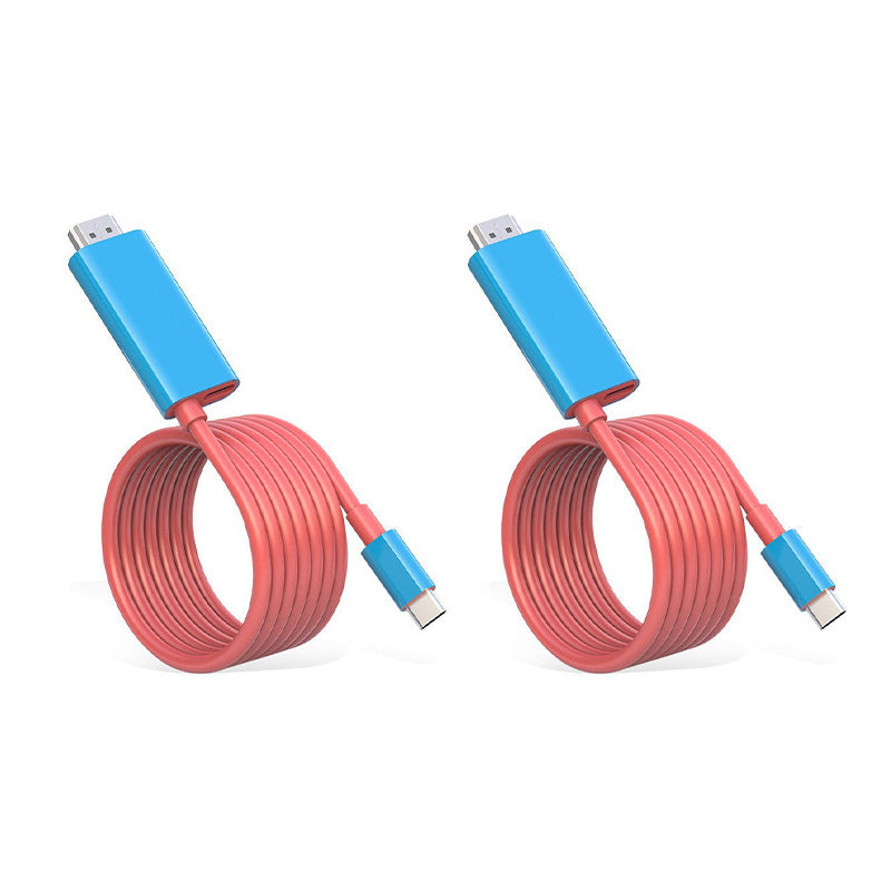 🔥50% RABATT NU! USB-C till HDMI-adapterkabel – streama, spela & ladda samtidigt – perfekt för Switch, mobil & surfplatta 📱💻📺