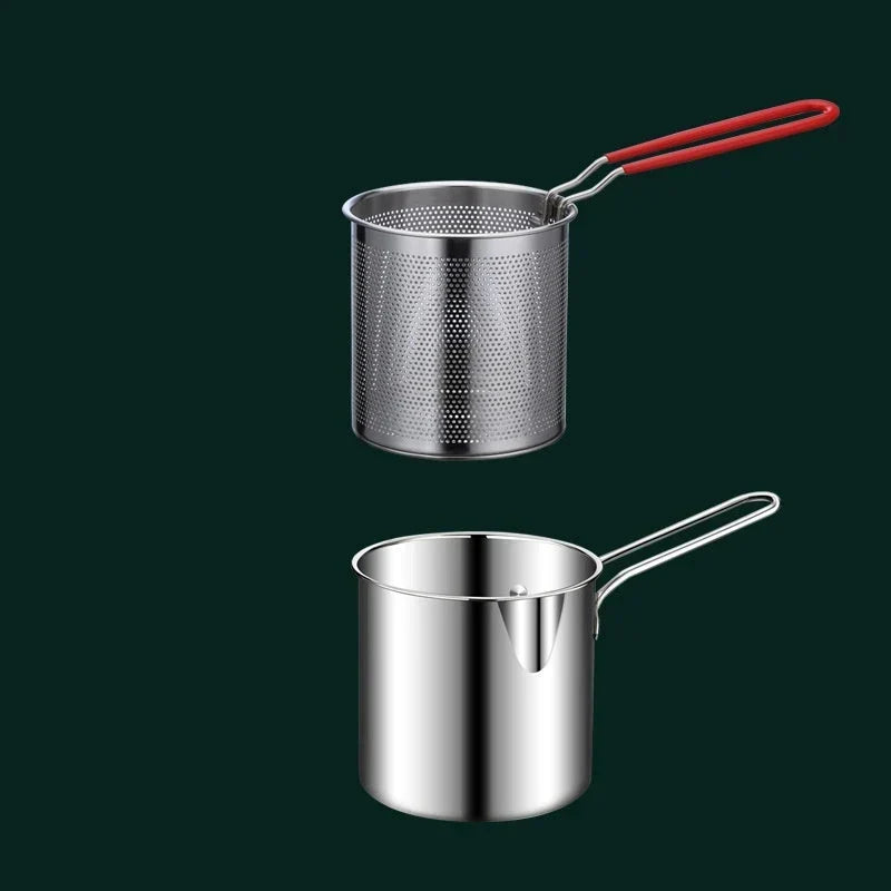 🔥 HETT ERBJUDANDE – 50 % RABATT! 🍳 Multifunktionell stekpanna i rostfritt stål 304 – fritera, steka, koka och stuva i en och samma gryta ✨