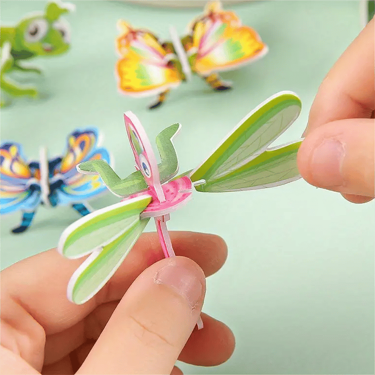 🧩Pedagogiskt 3D-pussel med tecknade figurer – 57 bitar som passar ihop med färgglada karaktärer för kreativt lärande 🎨