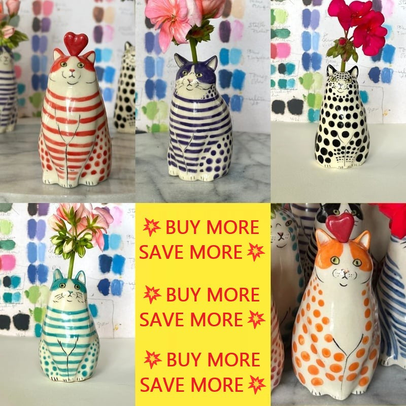 ⏳ Begränsad tid special ⏰ Polka Dot Cat Vase