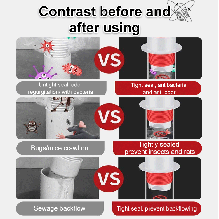 💪🚫 50% RABATT NU! Avloppsrör med luktfilter – självstängande silikonmembran – blockerar avloppslukt, bakterier och skadedjur – passar badrum, kök, handfat och dusch 🚰✨