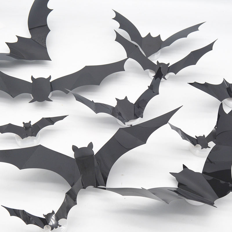 🦇Halloween-dekoration: 3D-LED-vägglampa i form av en fladdermu