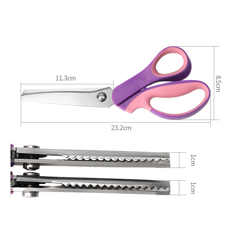 ✂️Mångsidiga tandade saxa