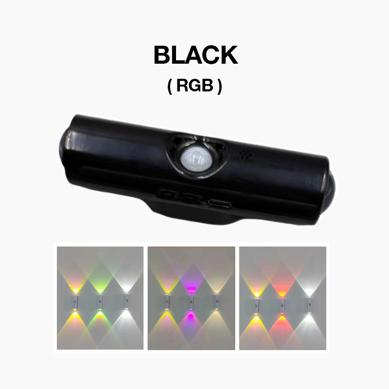 Smart LED-nattlampa med rörelsesensor, dimbar RGB-vägglampa med färgskiftning, USB-uppladdningsbar magnetisk självhäftande stämningsbelysning med färgövergångar för sovrum, hall och entré – inredningsdetaljer för hemme