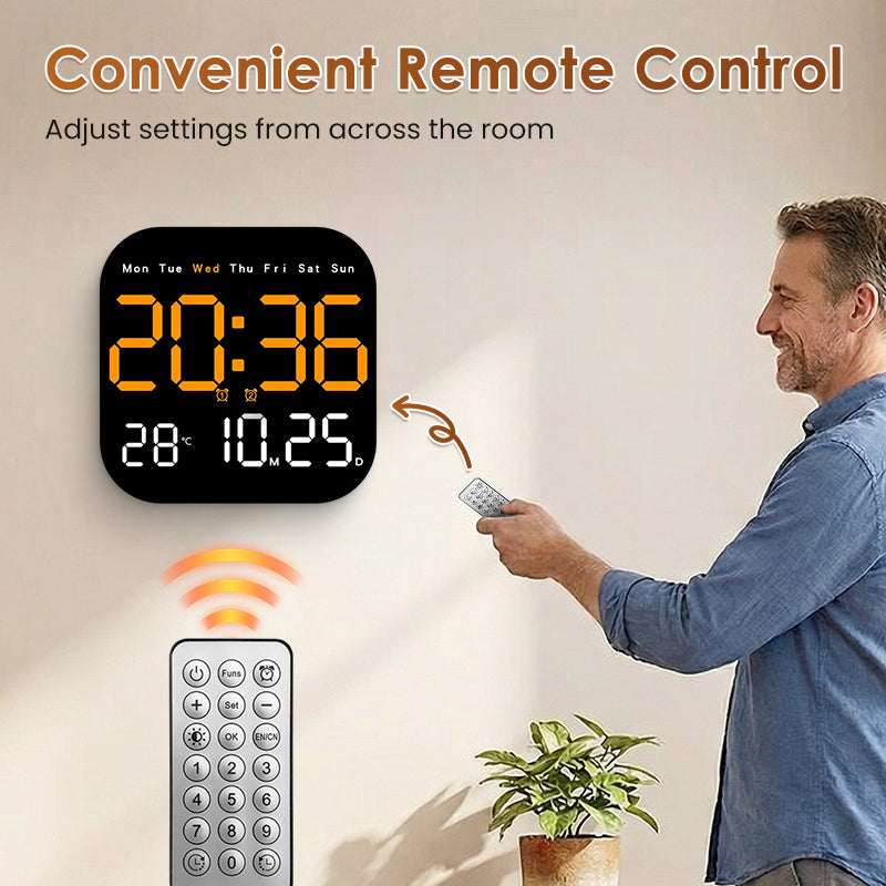 Multifunktionell digital väckarklocka för hemmet och kontore