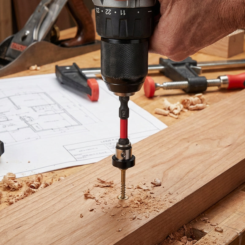 Skruvmejselbits-set med justerbart djupstopp – PH