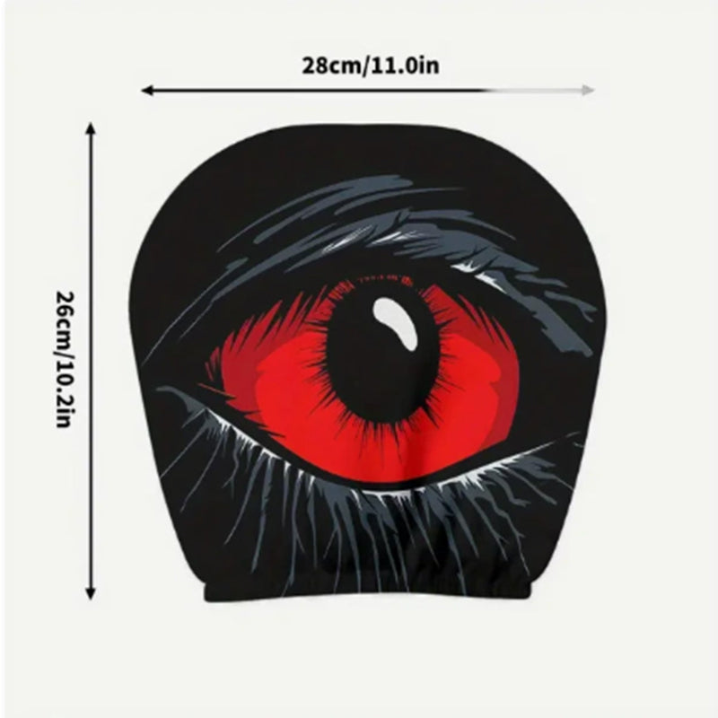 🔥🔥Över 50 000 sålda👁️Nackstödsklädsel för bil – läskigt motiv & mjuk 😈👁️‍🗨️