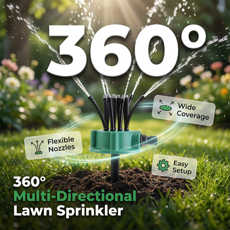 Sprinkler för precisionsbevattning med 360° täckning  Köp 2  få 1 GRATIS – du får 3!
