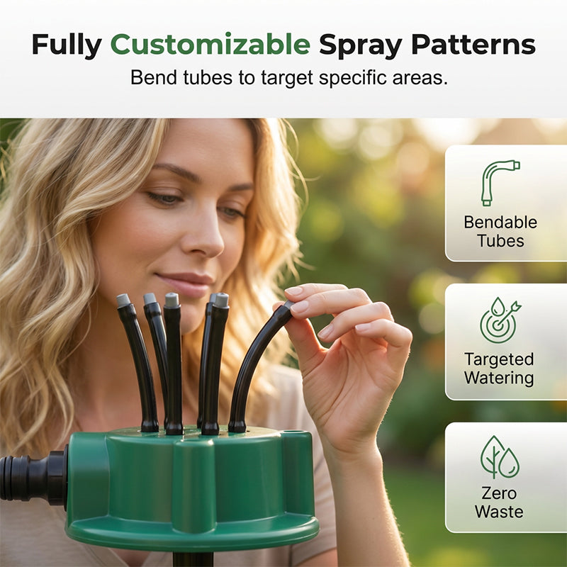 Sprinkler för precisionsbevattning med 360° täckning  Köp 2  få 1 GRATIS – du får 3!