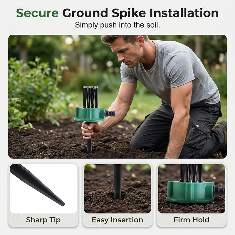Sprinkler för precisionsbevattning med 360° täckning  Köp 2  få 1 GRATIS – du får 3!